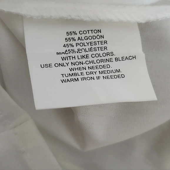 Nautica Girls School Uniform Button Down Ruffle Pleated White Shirt Large 6 Top - Picture 4 of 4